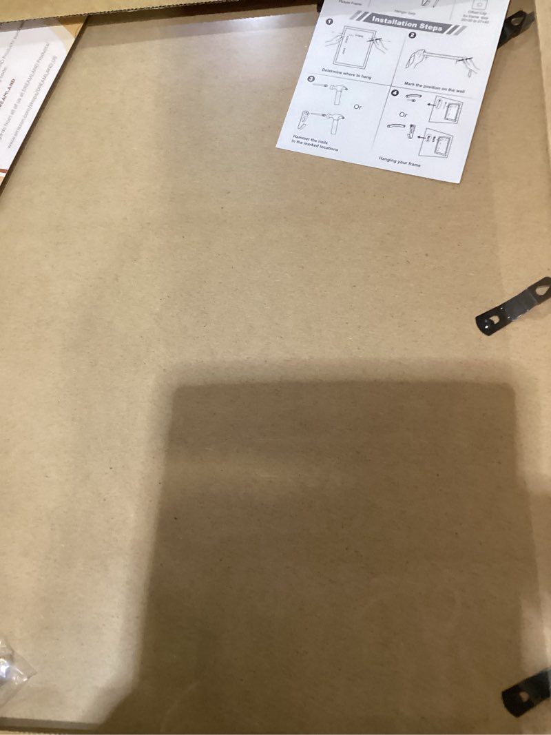 Condition photo showing New/Like New for Dreamland 16x20 Picture Frame for Wall, Solid Oak Wood Photo Frames, 16x20 Frame Matted to 11x14, Rustic Wooden 16 by 20 Frames with Real Glass for Home Decor USA-Sourced White Oak Wood 16x20-1P | Real Glass