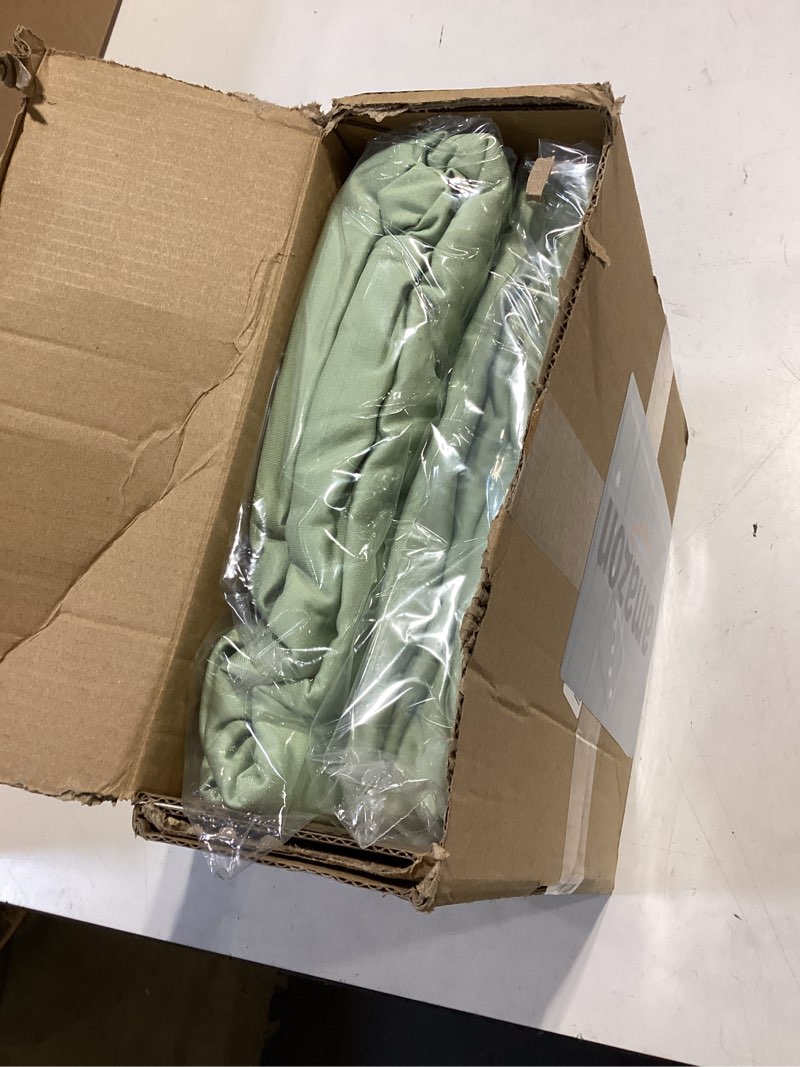 Condition photo showing Good Condition for wokceer wedding arch backdrop cover 7.2ft, 6ft set of 2 spandex fitted sage green arch covers for round top chiara arches backdrop cover for birthday party ceremony decor