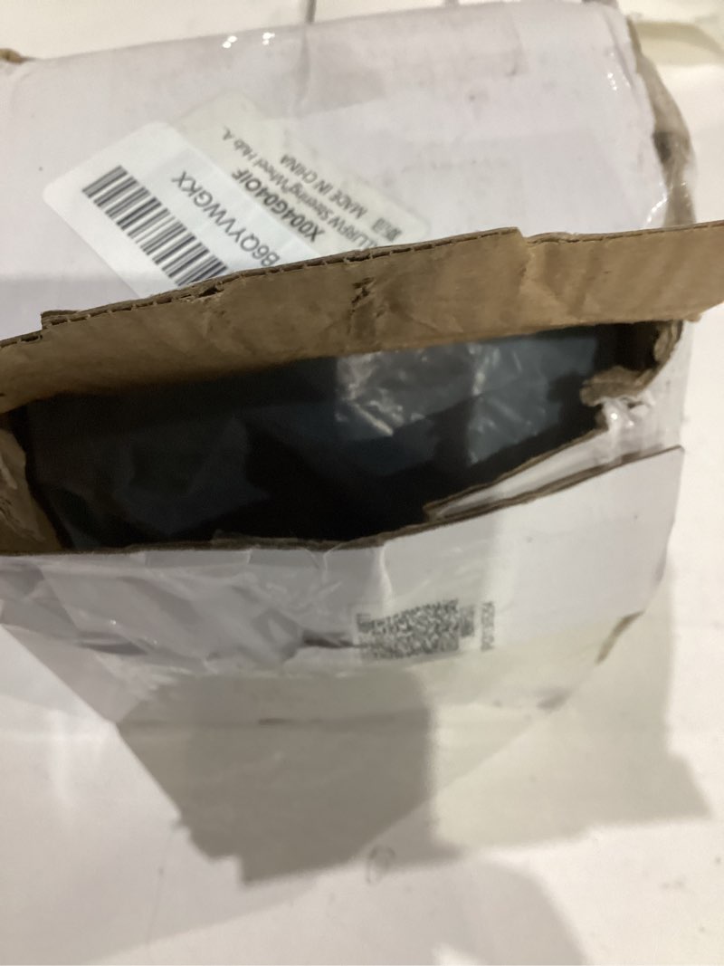 Condition photo showing As Is for steering wheel hub adapter kit t04 5 holes steering wheel hub adapter polished aluminum billet silver strong bearing replacement for peterbilt 210 220 320 389 2014 and later