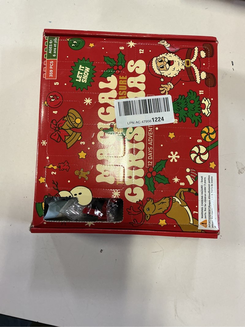 Condition photo showing New/Like New for Christmas Advent Calendar 2025 for Kids: 12 Days Countdown Calendar Building Block Toys Set, Xmas Tree Ornaments Decor, White Elephant Christmas Gifts Stocking Stuffers for 6-10 Year Old Boys and Girls
