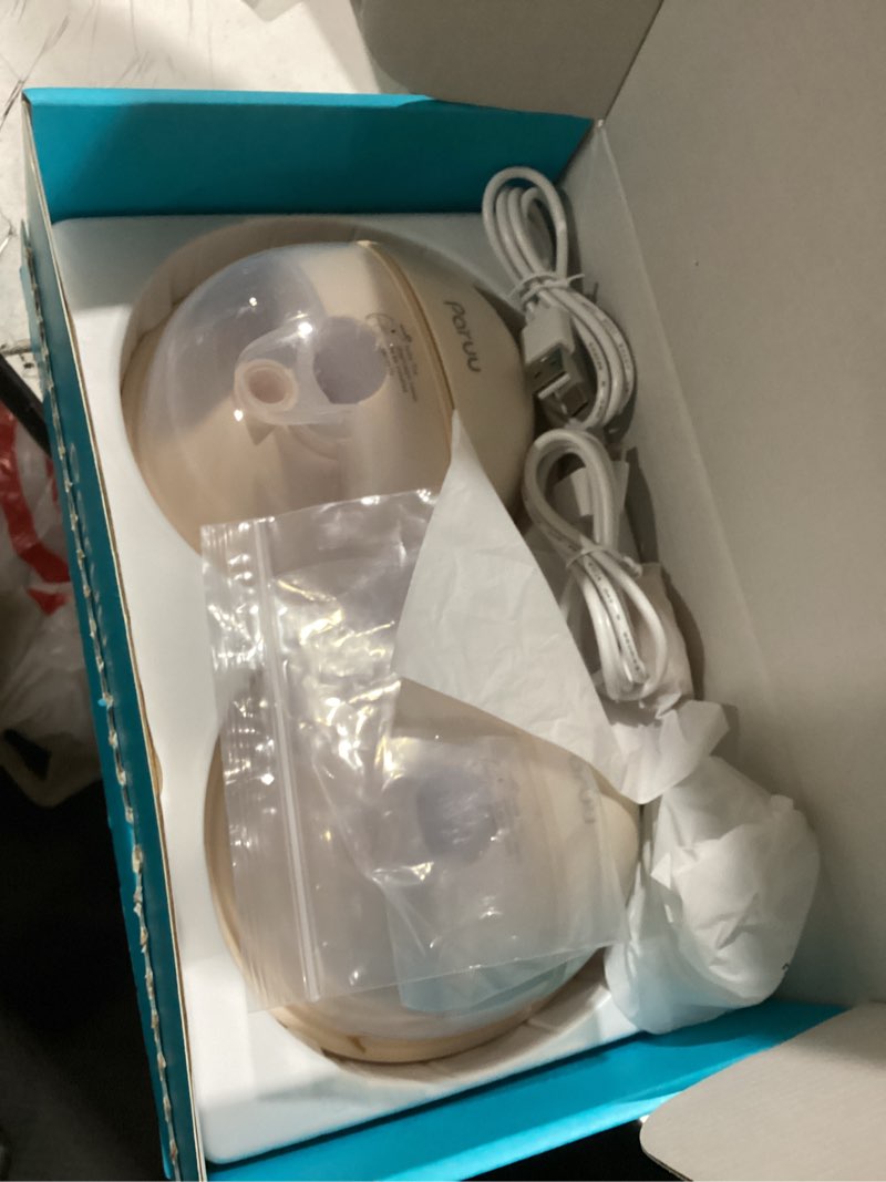 Condition photo showing Good Condition for paruu hands free breast pump p16, wearable breast pump electirc portable with 4 modes & 12 levels, max 309mmhg strong suction 19/21/24mm flange inserts wearable breastfeeding pump, 2 pack?nude