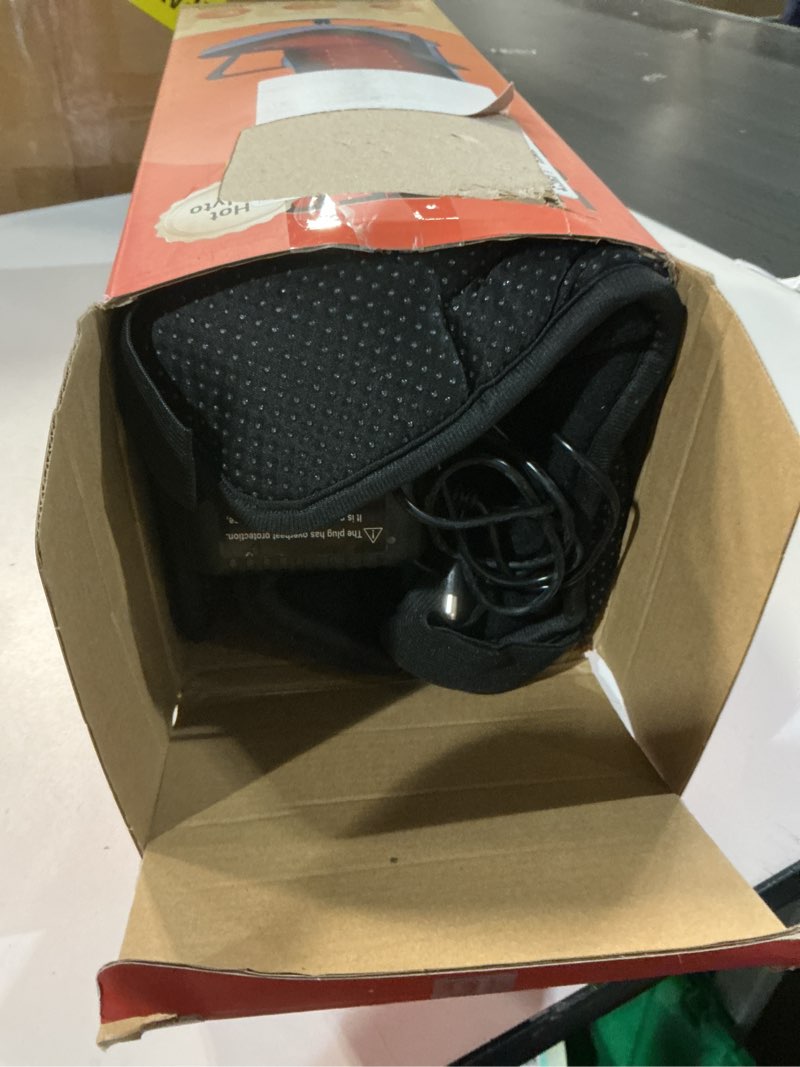 Condition photo showing Good Condition for Heated Seat Cushion for Office - 12V Chair Heating Pad - Thick Seat Warmer wiht 7 Temp Levels & 12H Timer- Fast Heated Cover for Back,Hips Etc.Gift Packaging?Black?
