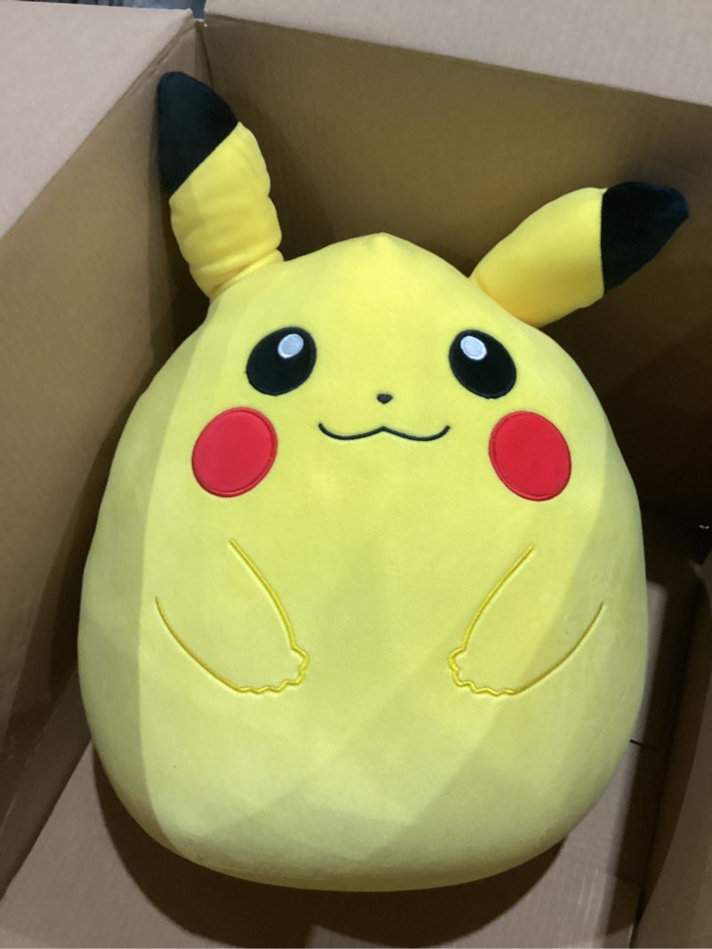 Condition photo showing Good Condition for squishmallows pokemon 14-inch pikachu plush - add pikachu to your squad, ultrasoft stuffed animal large plush, official kelly toy plush