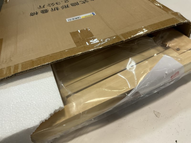 Condition photo showing Good Condition for Folding Chair Wall-Mounted Invisible Shoe-Changing Stool Made of Solid Wood Wall Seat Folding with Support Legs Saving Space Suitable for Various Occasions Wood Color