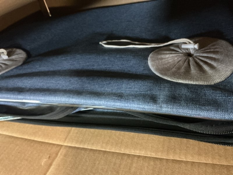 Condition photo showing Good Condition for Puppy Nebulization Box, Small Pet Oxygen Inhalation, Cat and Dog Atomization Box Oxygen Inhalation Machine Dedicated Folding Atomization Box Pet Oxygen Therapy Cage for Cough Breathing Treatment Box