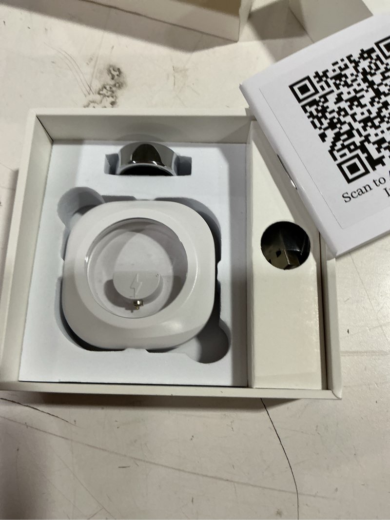 Condition photo showing Good Condition for mirlray smart ring for women & men, smart ring health tracker, blood oxygen & heart rate monitor, long lasting battery sleep ring, waterproof fitness ring (silver, 6)