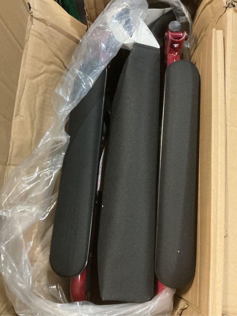 Condition photo showing Good Condition for 19" ultra lightweight transport bariatric wheelchair color: red