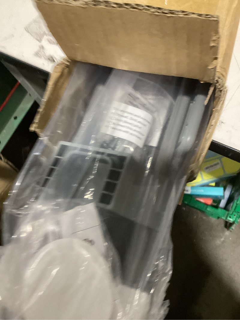 Condition photo showing New/Like New for miumoon 120 inch retractable baby gates 42 inch tall, retractable gate with reinforced strip design to prevent crawling through, 10 ft extra wide retractable dog gate for indoor/outdoor gray 42" tall x 120" wide