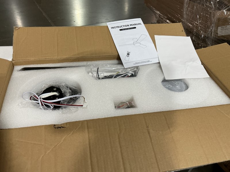 Condition photo showing New/Like New for 52 inch ceiling fans with lights, remote control, 3cct, dimmable&adjustable wind speed, timer function, reversible, quiet, energy-saving ceiling fan with light for bedroom, living room indoor/outdoor