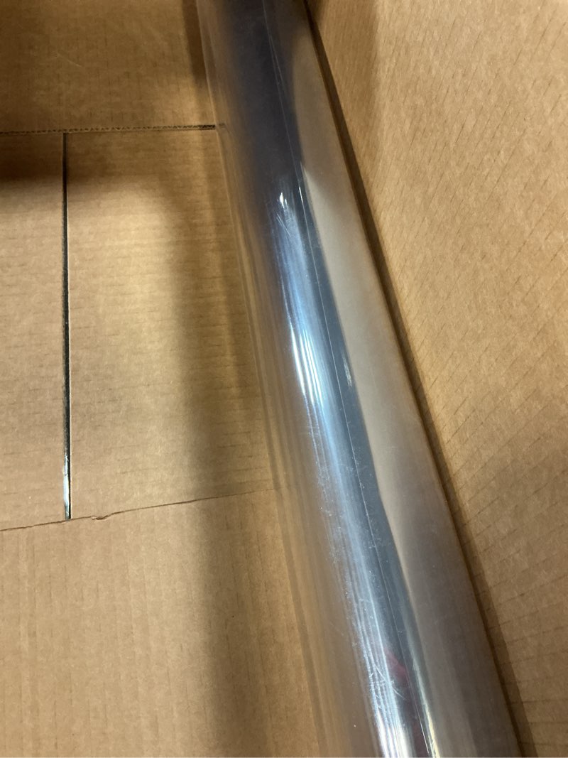 Condition photo showing Good Condition for Warmstar Clear Table Cover Protector 28 x 72 Inch,1.5mm Thick Plastic Table Cover Rectangle,PVC Clear Table Protector,Desk Protector Mat for Kitchen, Dresser, Writing Desk?Dining Room Table Clear 1.5mm 28" x 72"