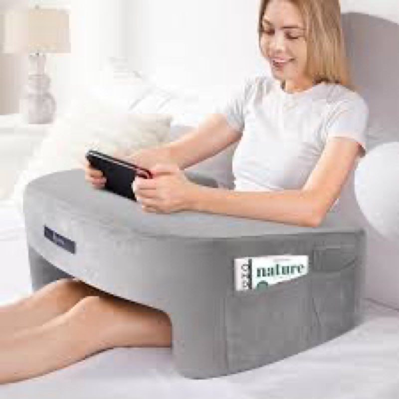 Reading Pillow for Gaming, Extra Large Lap Desk for Adult, Memory Foam Arm Rest Gaming Pillow for Reading, Working, Playing, Laptop Pillow for Sitting in Bed, Floor, Sofa