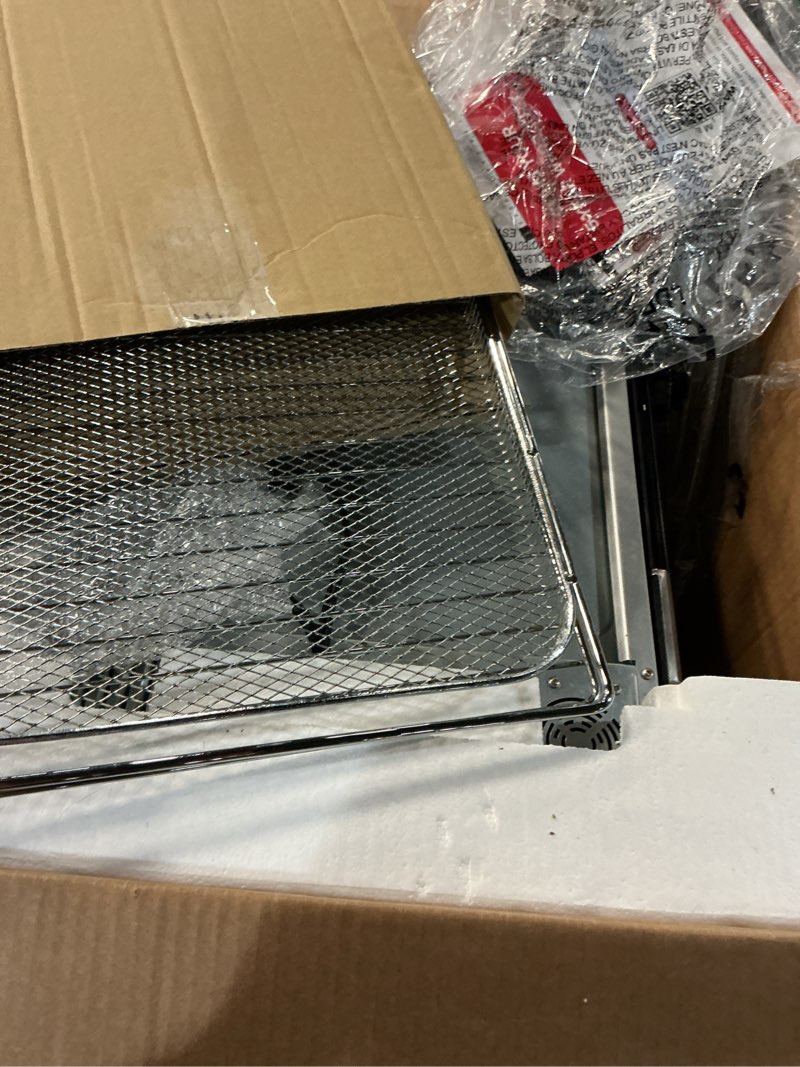 Condition photo showing item condition for nuwave bravo xl pro air fryer toaster oven with grill combo, 2025 new ultra-fast convection system, 35% crispier, 2x more even, 142 presets, 50-500f, smarter probe, pfas free, 30qt, stainless steel brushed stainless steel