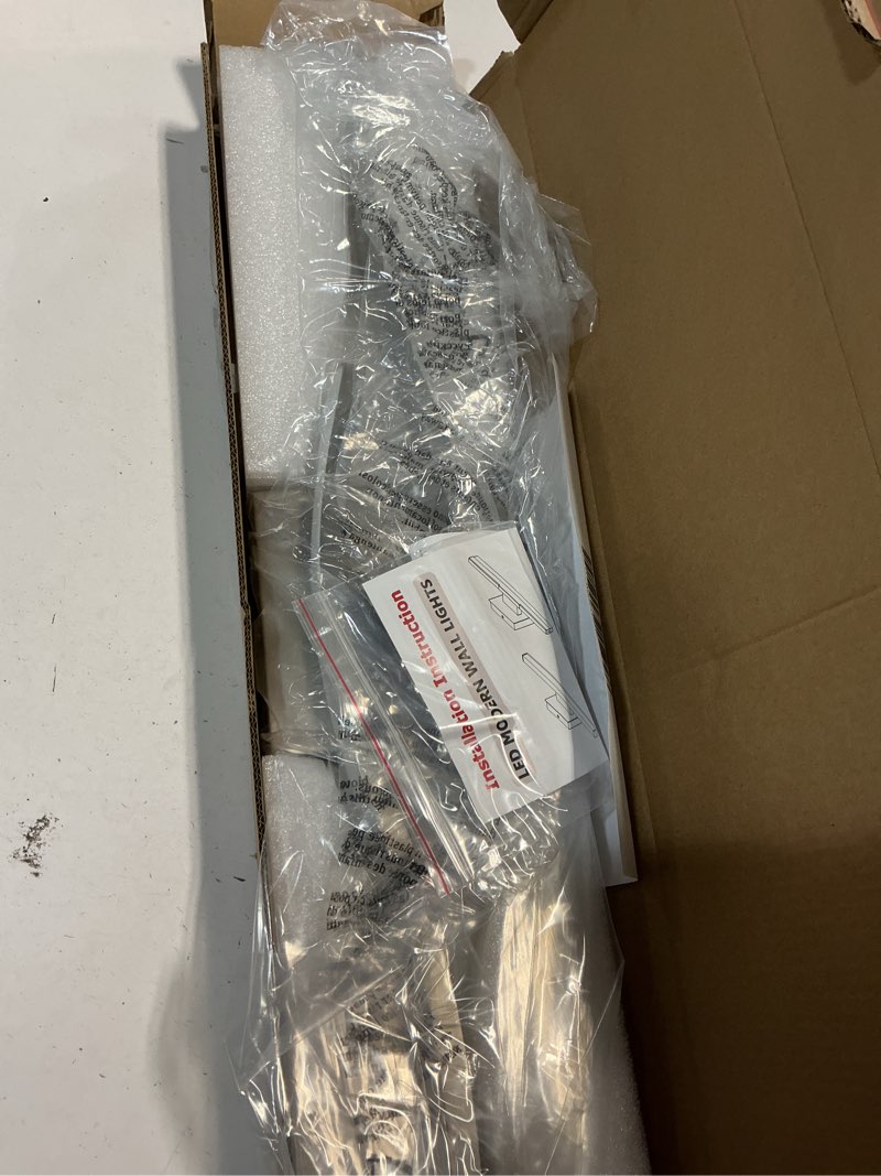 Condition photo showing New/Like New for joossnwell brushed nickel bathroom vanity lights fixtures over mirror 5cct dimmable bathroom light fixture modern vanity lighting bar led bath vanity light 23 inch wall lamp brushed nickel 23 inch long