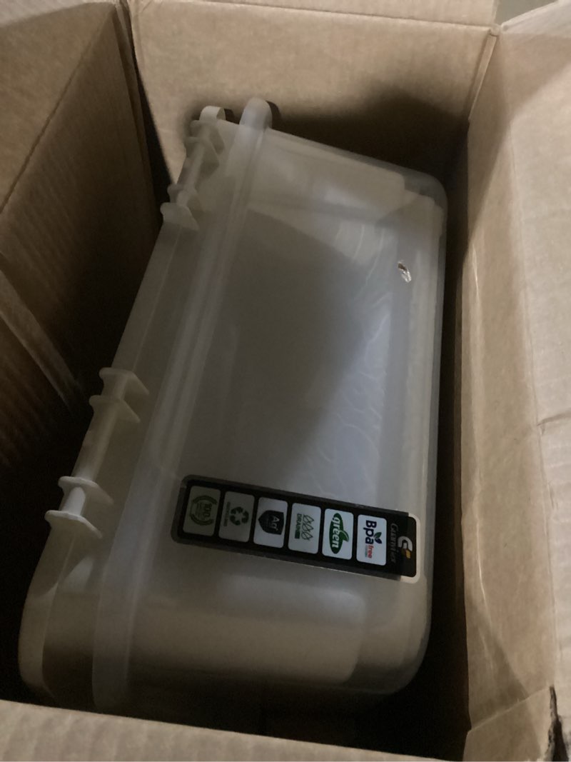 Condition photo showing Good Condition for Tomorotec Medium Size Dish Drying Rack and Drain Board with Lid Cover, 16" x 12.2" x 10.6" Nursing Bottle Holder, Kitchen Plate Cup Tray Cutlery Drainer