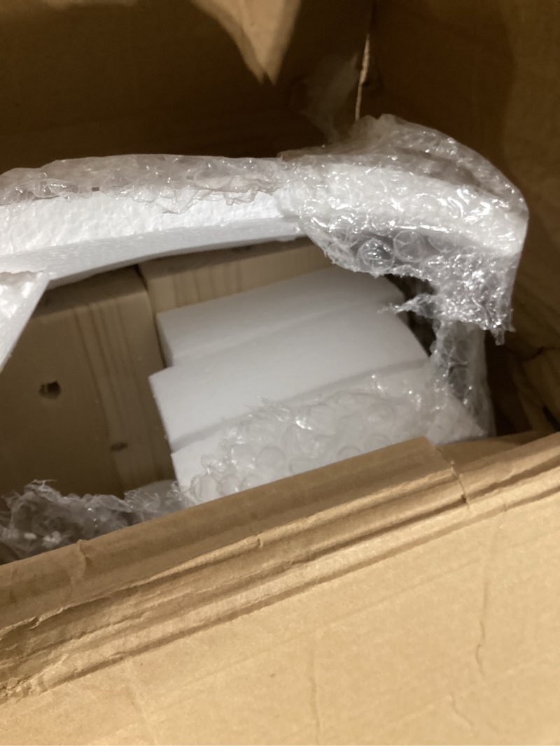 Condition photo showing New/Like New for FREDBECK 60in x 84in Wood Barn Door with 10FT Barn Door Hardware Kit Included K Shape Solid Spruce Panel Need to Assembly 60"x84" Door + 10' Track Kit Wood Color