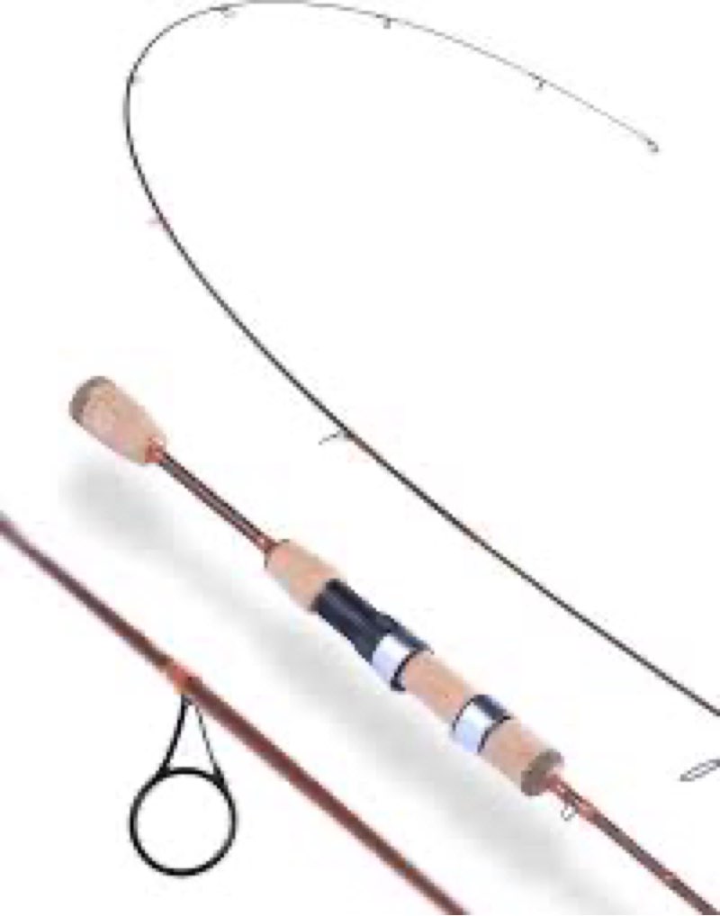 littma trout&panfish ultralight fishing rod 2 pcs – trout, crappie, panfish micro spinning rods – br