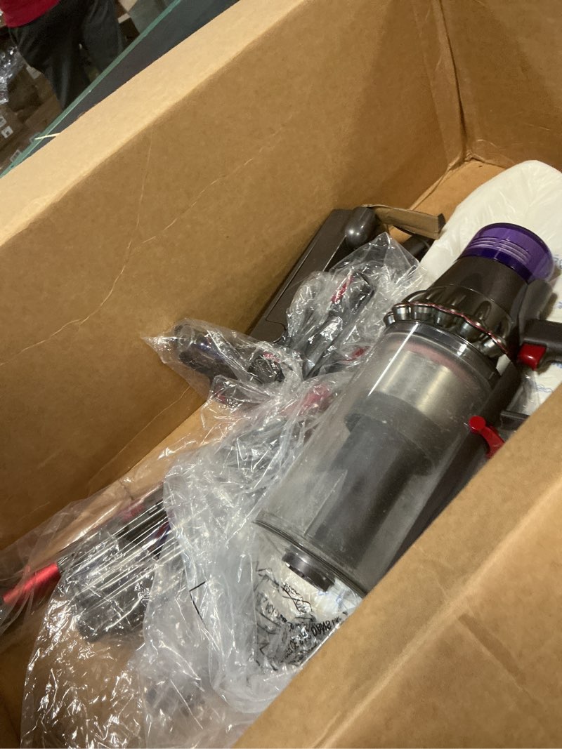 Condition photo showing As Is for Cordless Vacuum Cleaner, Upgraded 55KPA 650W 70Mins Stick Vacuum with Hurricane Mode, Self-Standing, Touch Screen, 1.8L Dust Cup, Anti-tangle Wireless Vacumm, Vacuum Cleaners for Home/Pet Hair/Carpets Red