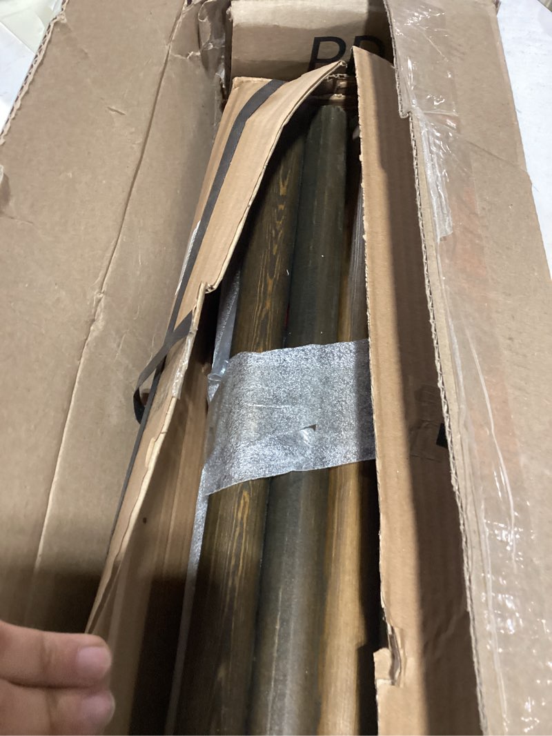 Condition photo showing New/Like New for Oval Solid Wood Narrow Side Table, Slim End Table, Small Coffee Table (Dark Walnut, Medium) Medium Dark Walnut