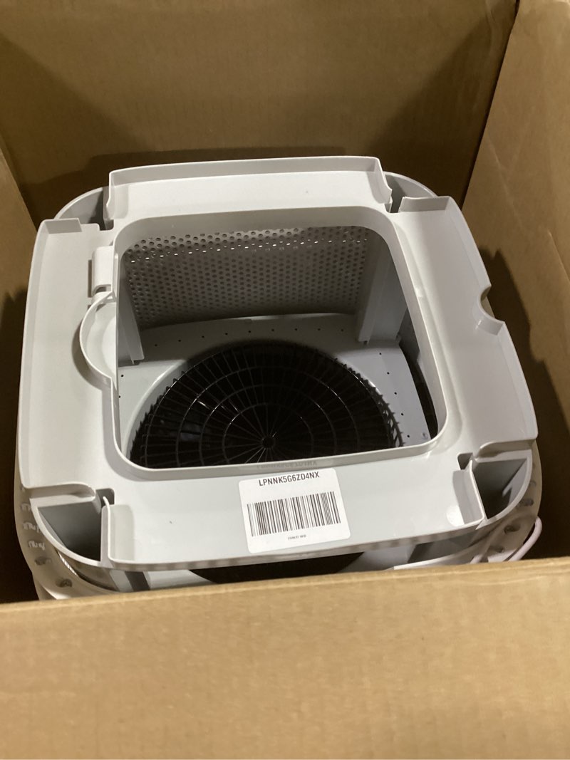 Condition photo showing As Is for levoit superior 6000s smart evaporative humidifiers for home whole house up to 3000ft², 6 gal, last 72-hour, premium filter, dry mode, wheels & water fill hose & foldable storage - quiet sleep mode evaporative humidifier 23l