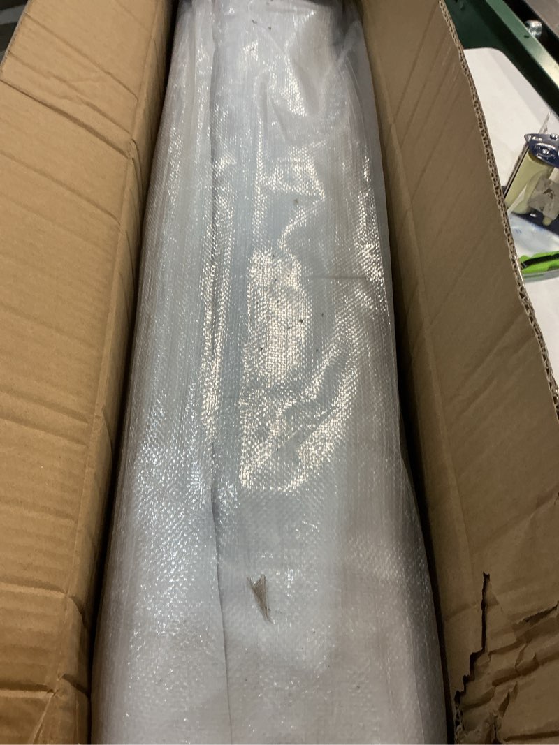 Condition photo showing New/Like New for 10' x 100' Crawl Space Vapor Barrier, 12 Mil Plastic Sheeting, Drop Cloth Covering for Crawl Space Encapsulation, Basement, Heavy Duty Polyethylene Black/White Panda Film (12mil 10'x100')