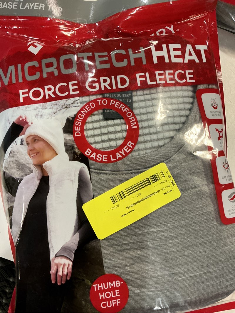 Condition photo showing New/Like New for women's force grid fleece base layer top xxl