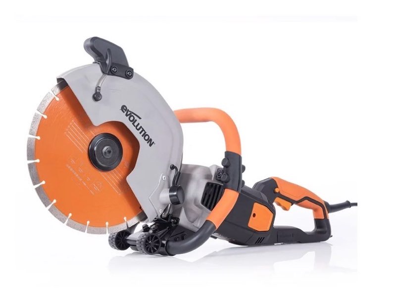 evolution r12dct | 12 in. | electric concrete cut-off saw | disc cutter | water fed dust suppression | diamond blade included