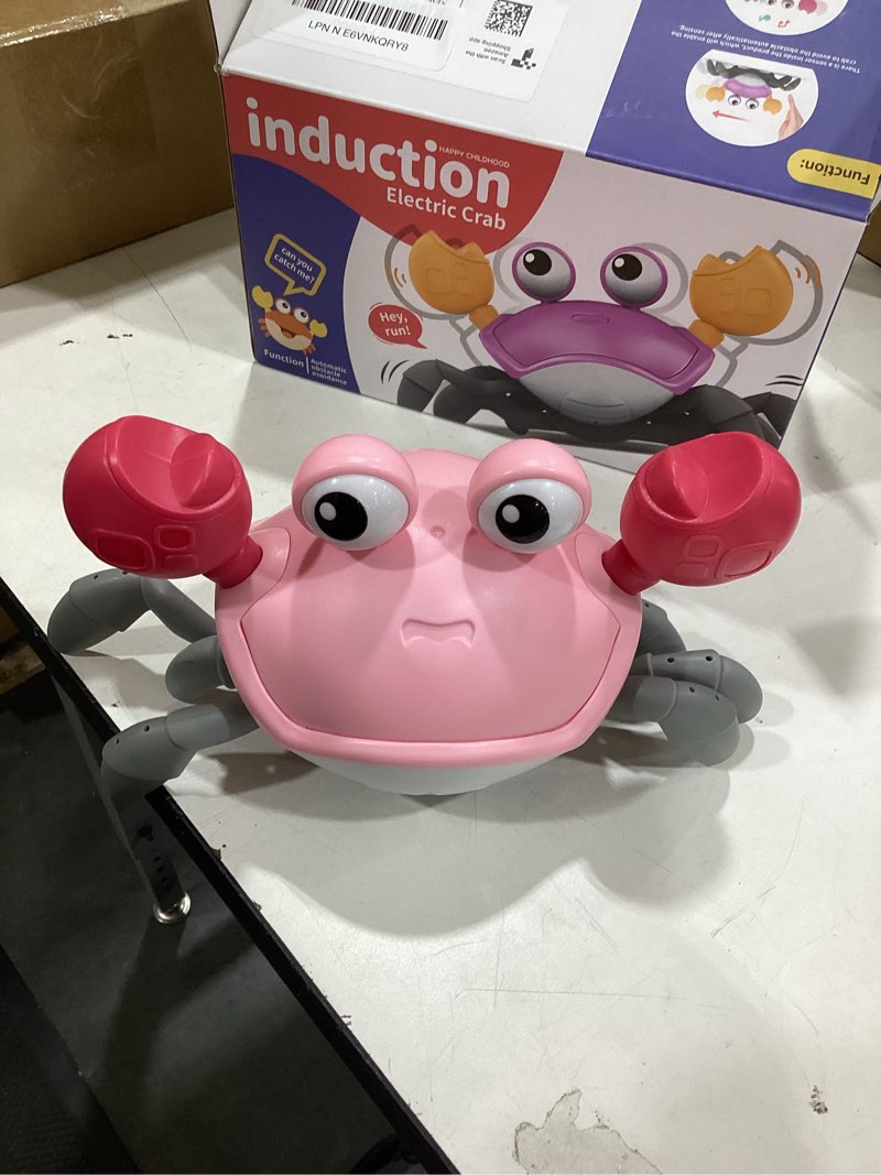 Condition photo showing Good Condition for pbooo tummy time crawling crab baby toy 18 months learning walking dancing crab toys for babies 18 months,infant toddler development toys age 2 birthday gift