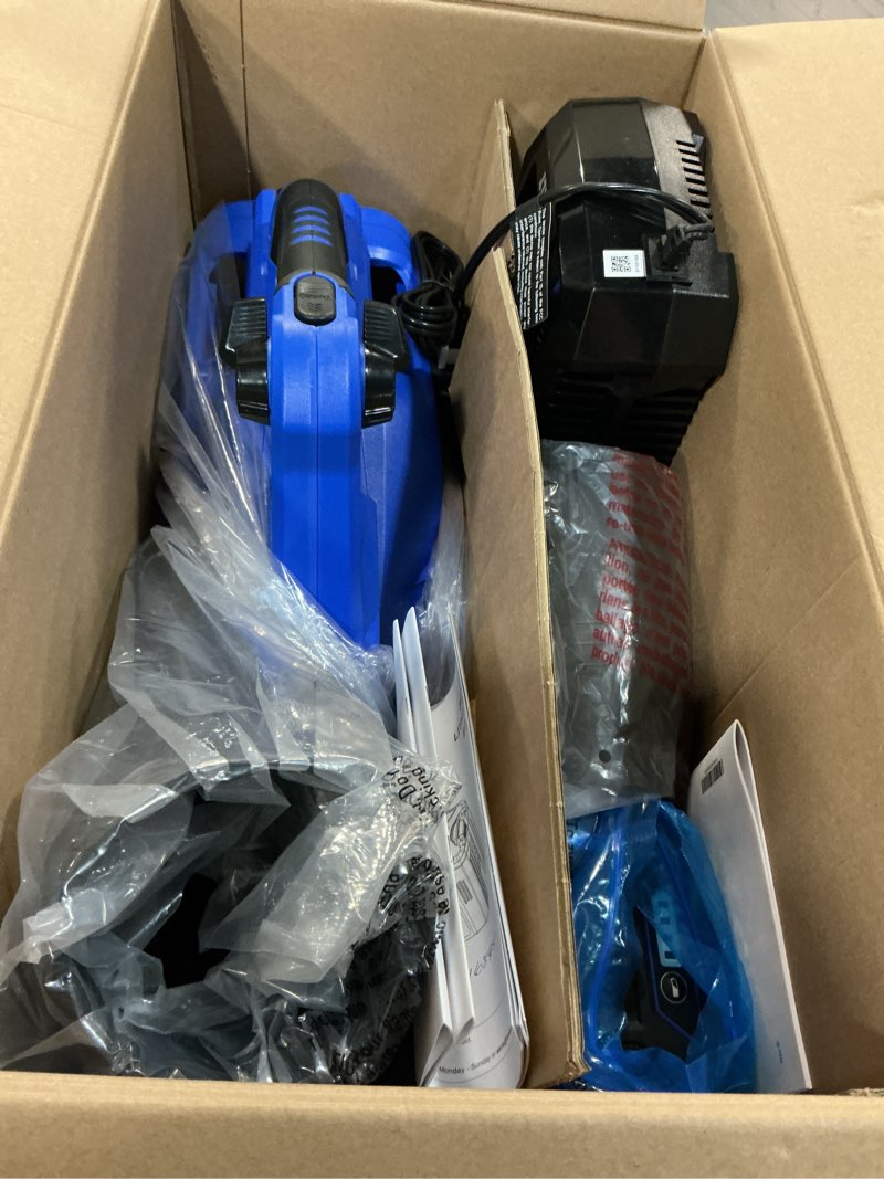 Condition photo showing Good Condition for kobalt 80-volt 800-cfm 200-mph battery handheld leaf blower 4 ah battery included charger included