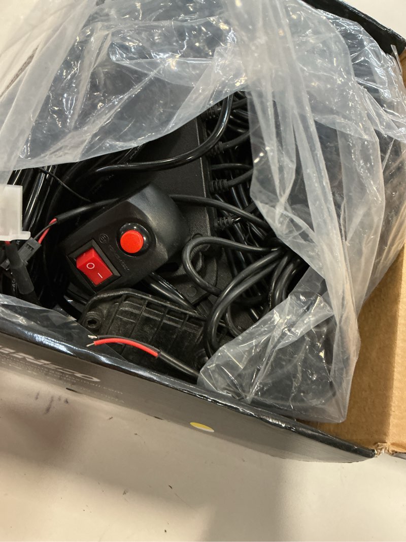 Condition photo showing As Is for WINECO 8PCS LED Strobe Lights 12V Sync Feature Red White 12LED Emergency Hazard Warning Lights with Strobe Controller for Trucks Vehicles ATV RV Cars Van