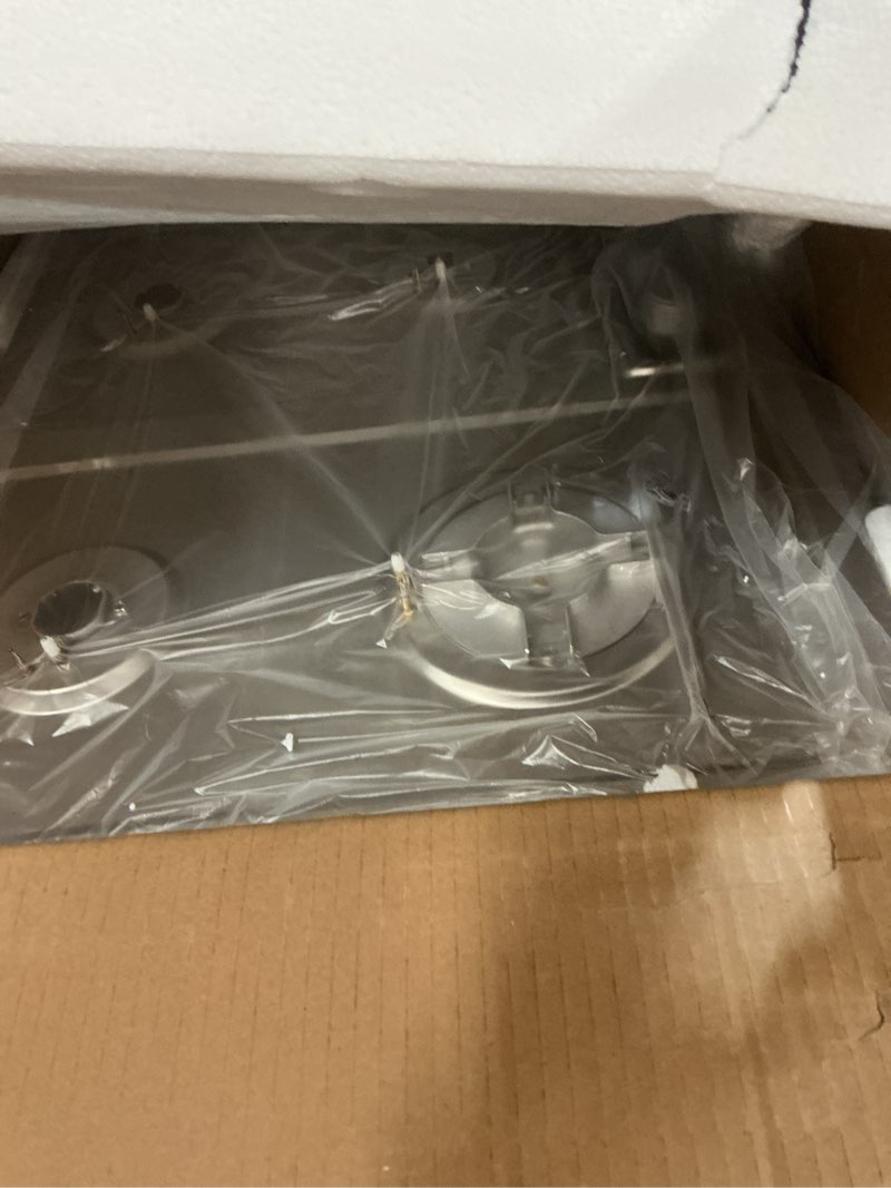Condition photo showing New/Like New for 24 inch gas cooktop, bulit-in 4 burners gas stove stainless steel stove top with thermocouple protection, lpg/ng convertible propane cooktops 24 inch-style 1