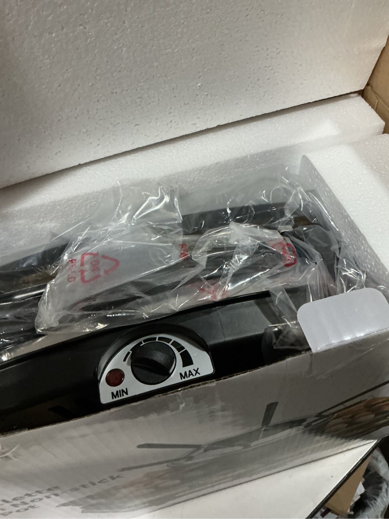 Condition photo showing Good Condition for electric raclette bbq grill with fondue pot sets, portable korean table grill electric indoor cheese raclette, dual adjustable thermostats, 8 people serve perfect for parties and family fun silver