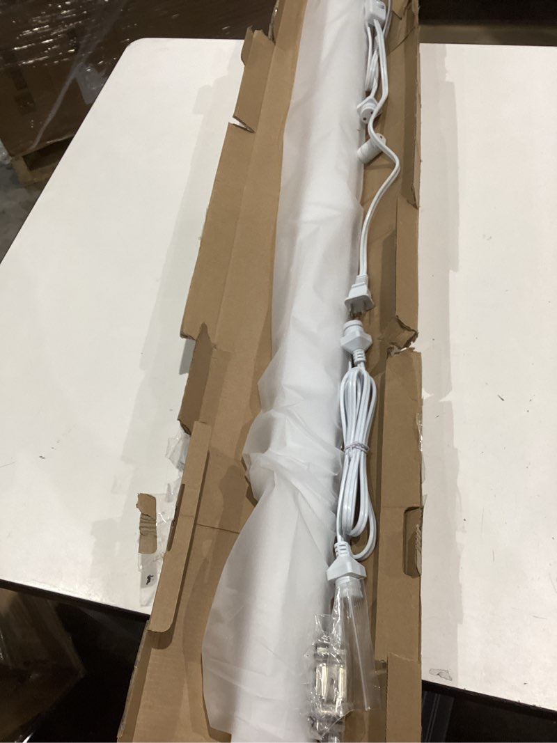 Condition photo showing Good Condition for plug in light fixture, 4ft linkable 5000k plug-in ceiling lights for shop garage, led tube light for closet, cabinet, workbench, kitchen, office, bathroom, triproof, 36w 4ft-1pcs/with plug white
