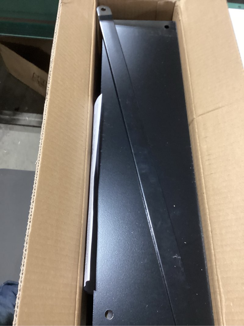 Condition photo showing As Is for 24'' wall mounted kraft paper roll dispenser & cutter,black butcher paper dispenser, farmhouse decoration - ideal choice for lists, art work, calendars, black paper holder with cut bar black 24 inch
