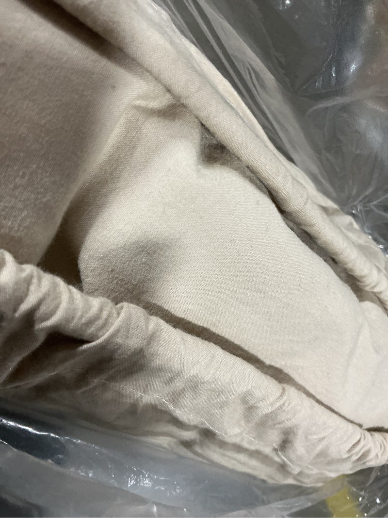 Condition photo showing Good Condition for organic brushed cotton duvet cover set, king/cal king, toffee