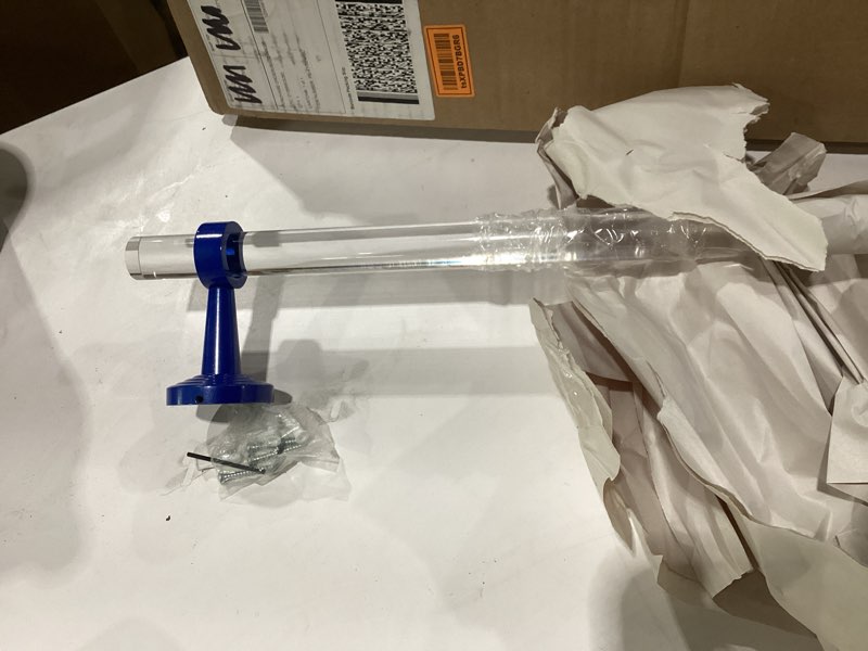 Condition photo showing Good Condition for Allied Brass PB-41-36-MBL Pacific Beach Collection 36 Inch Towel Bar, Mediterranean Blue 40 Inch Mediterranean Blue