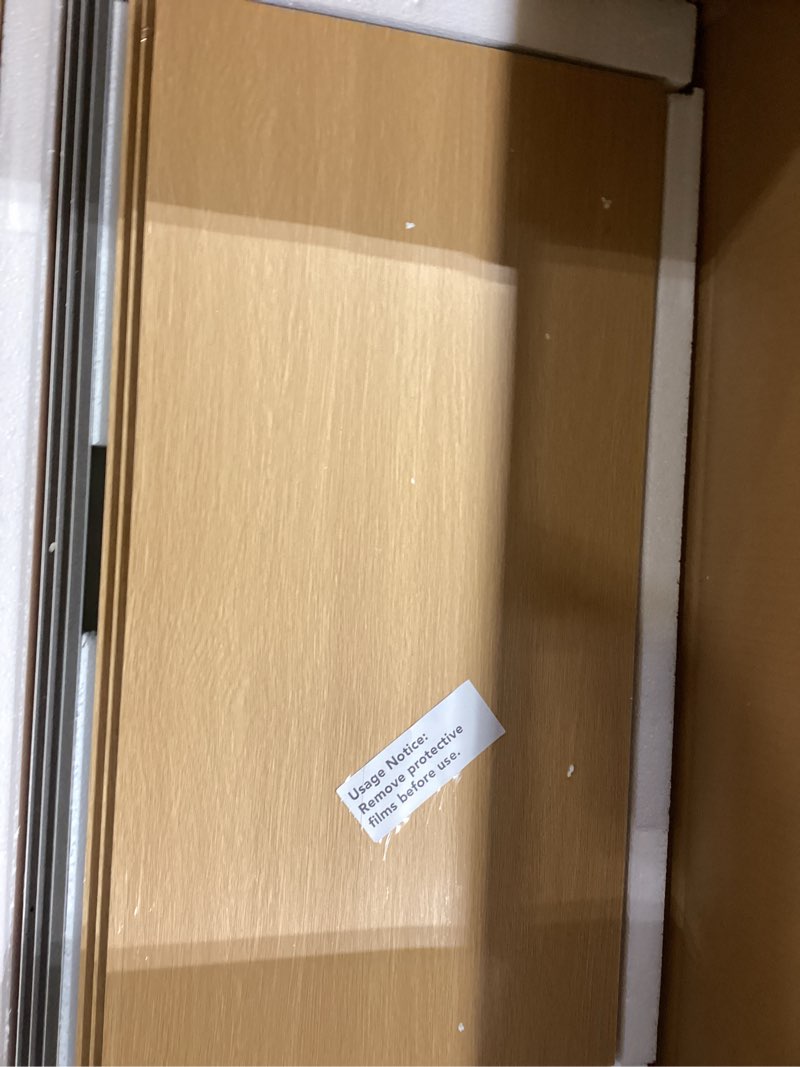 Condition photo showing Good Condition for 6 pcs wire rack covers for pantry wood grain, 24''w * 12''d(ready to use) faux wood shelf covers for wire shelving, rustic closet shelves covering toppers, for pantry, bathroom, kitchen, garage light wood 12''d * 24''w