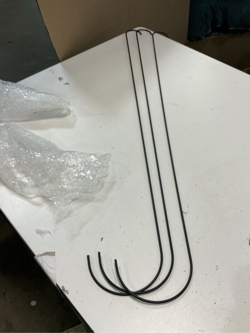 Condition photo showing Good Condition for Vindar 3 Pack 12 Inches Bird Feeder Hook Extra Large S Hooks Heavy Duty Hooks Hangers for Tree Branch, Bird Feeder, Hummingbirds Feeders, Bird House, Office, Wind Chimes, Lanterns, Gardening Tools