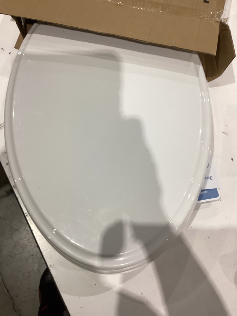 Condition photo showing Good Condition for Quick Flip Toilet Seat with Built-in Potty & Splash Guard for Toddler Training, Slow Close - Jool Baby (Elongated)