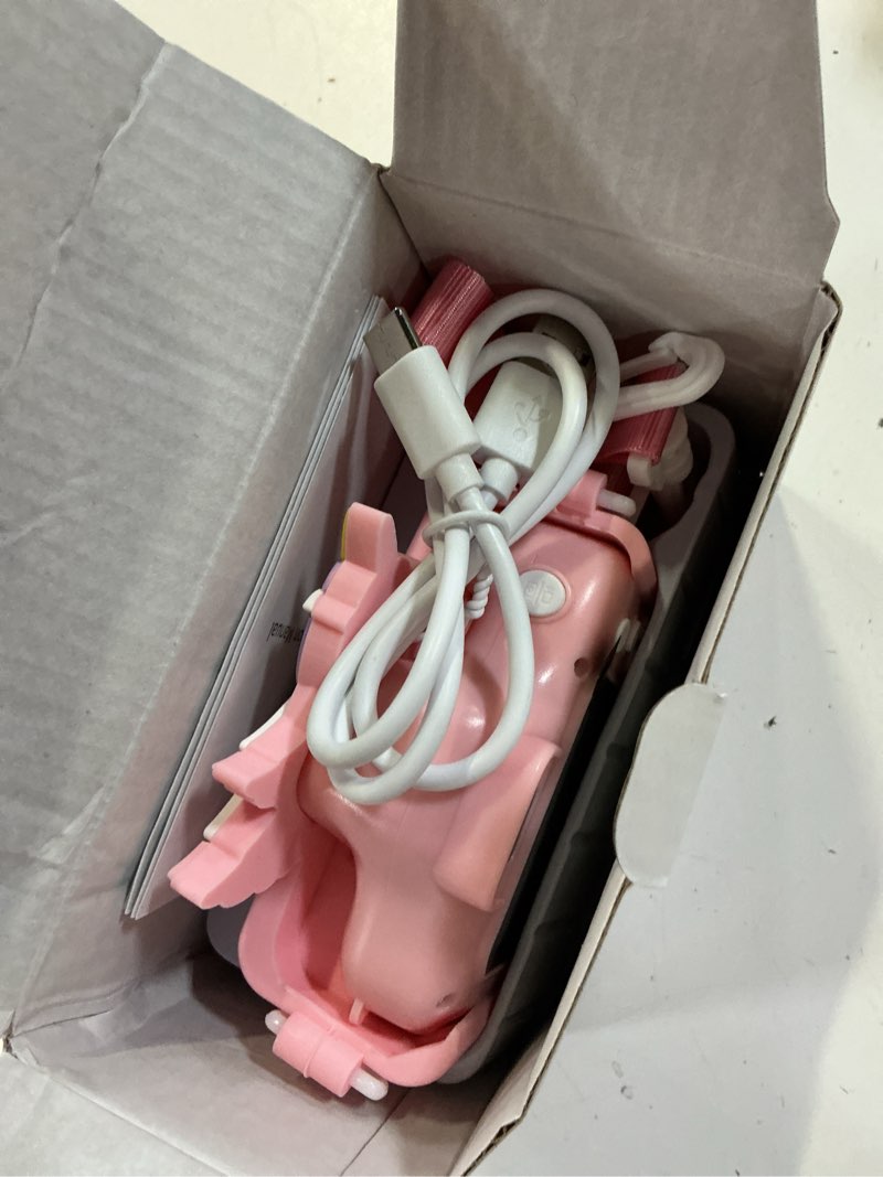 Condition photo showing Good Condition for upgrade kids camera for boys girls, toddler digital selfie camera with cute protective cover and 32g sd card, christmas birthday gifts toys for 3 4 5 6 7 8 9 10 11 12 years old little girls and boys colorful pink