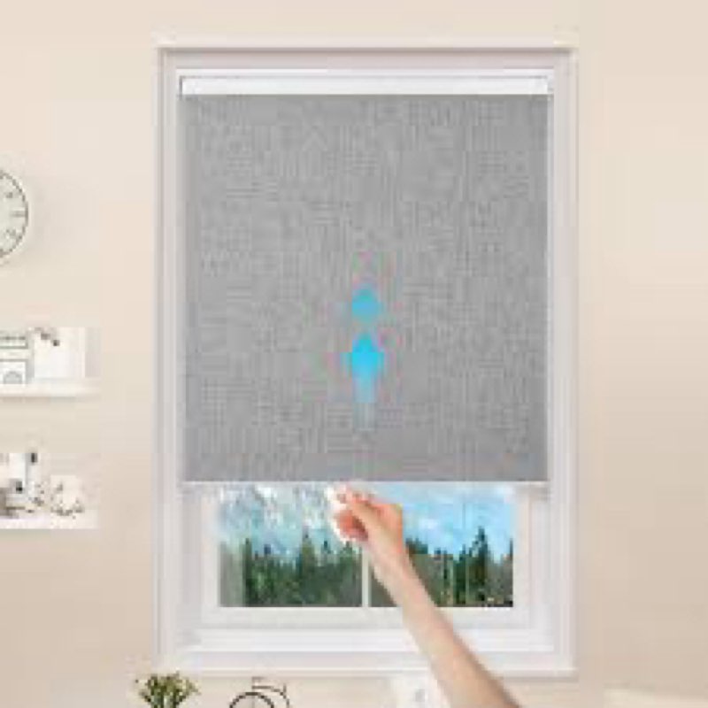 GENIMO 100% Blackout Roller Window Shades, Window Blinds Cordless with Thermal Insulated, UV Protect