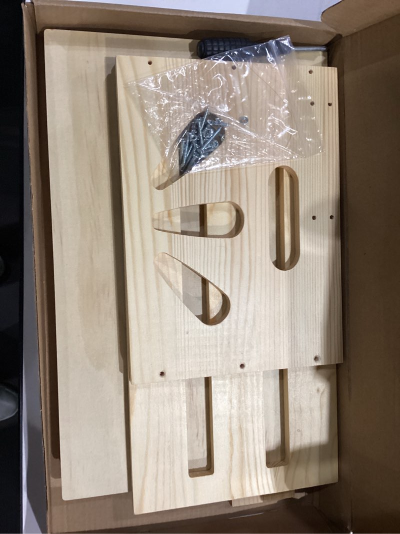 Condition photo showing Good Condition for wooden baby shower crate closet, baby basket with handle baby clothes rack for crate baby storage crate hamper pregnancy gifts for new born baby shower new parents