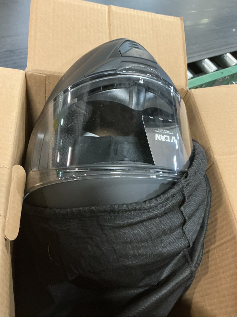 Condition photo showing Good Condition for jqf gear full face motorcycle helmet ws-607 dot approved motorbike racing street bike helmets for adults with visor flat black b large