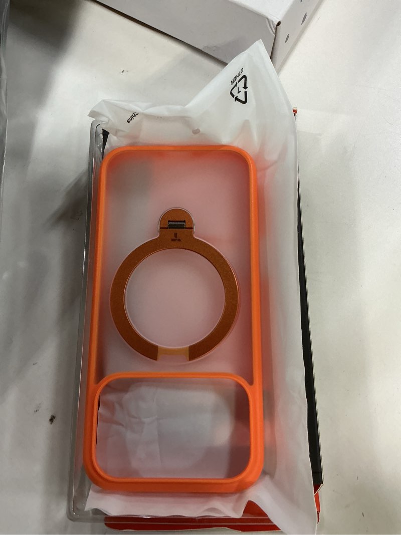 Condition photo showing Good Condition for TORRAS Q3 Spin for iPhone 17 Pro Case, Patented 360 Magnetic Stand, Fit for MagSafe, Built-in Ring Holder Kickstand, Rugged Mil-Grade Protective Case for iPhone 17 Pro, Camera Control, Cosmic Orange For iPhone 17 Pro Cosmic Orange