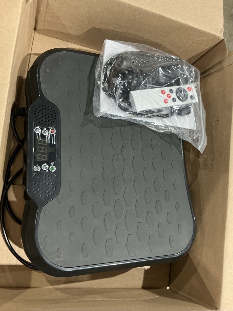 Condition photo showing As Is for vibration plate exercise machine, led display,vibrating plate exercise machine for women