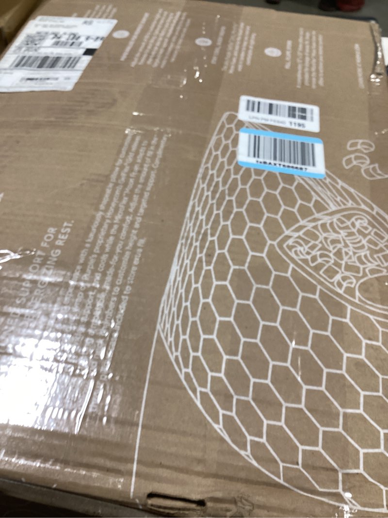 Condition photo showing New/Like New for Purple Freeform Pillow - Standard Size, Customizable Support with GelFlex Grid & MicroFlex Moon Foam - Pressure Relief, Cooling, Extra Filling & Adjustable Height