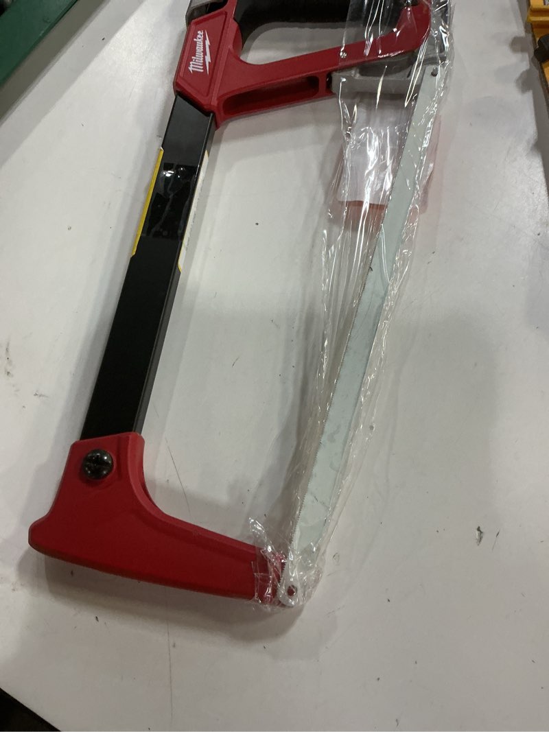 Condition photo showing Good Condition for high-tension hack saw with 12 in. 24 tpi bi-metal blade and blade storage