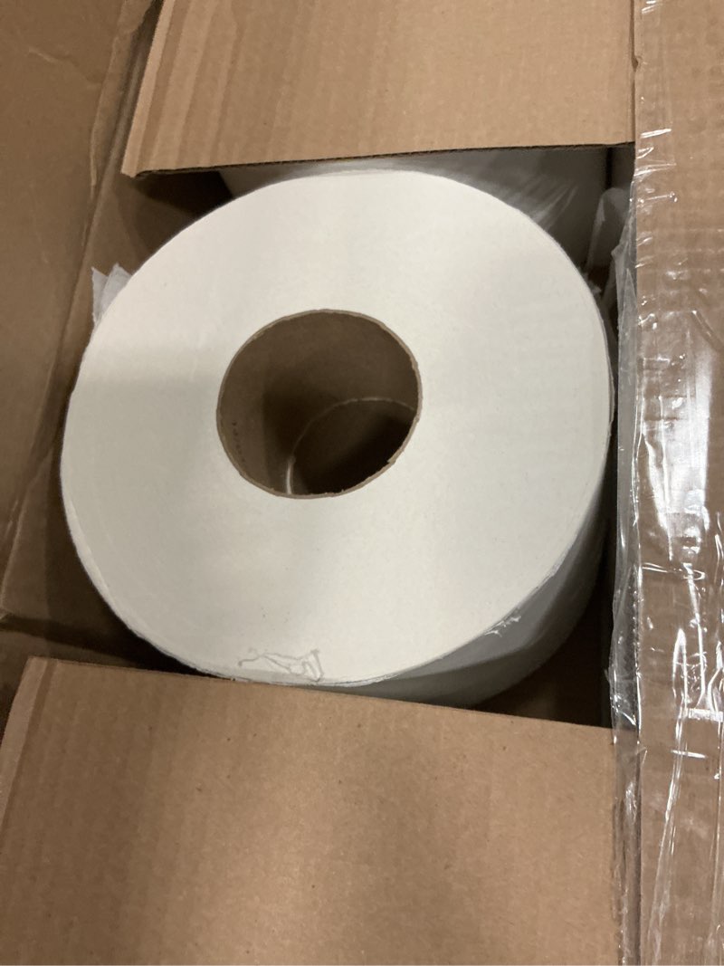 Condition photo showing New/Like New for tork jumbo toilet paper roll white t22 universal 2-ply 12 x 1000' tj0922a