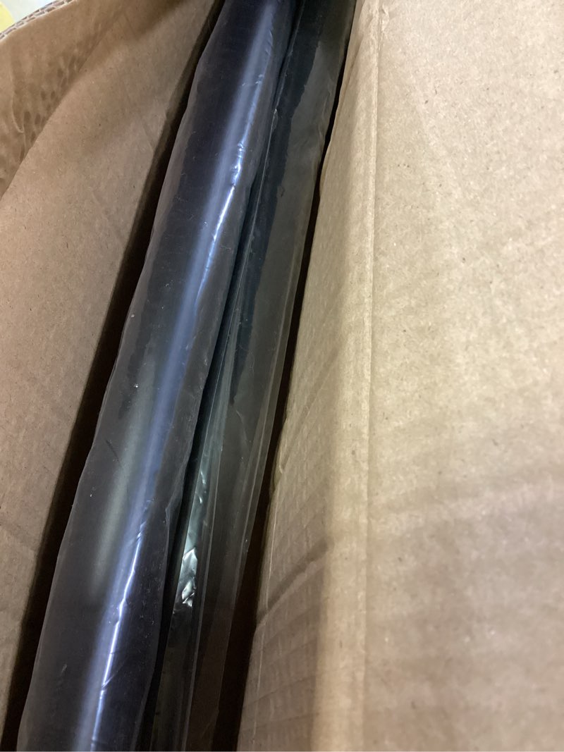 Condition photo showing Good Condition for Adjustable 50-85 inches Curved Shower Rod, Extra Wide, Rustproof, Round Shower Curtain Rod for Bathroom, Shower Stall, Need to Drill, Black Black 50-85 inches