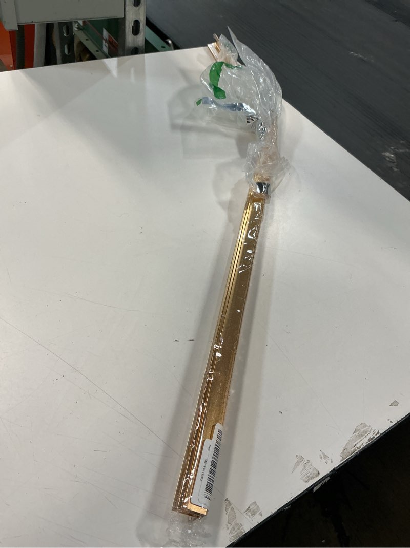 Condition photo showing As Is for Aluminum Peel and Stick L Molding Corner Guards with 90° Angle for Wall Door Frame Cabinet Baseboard Protection and Decoration, 35.4in x 0.8in (3Pcs) Matte Gold 35.4in x 0.8in