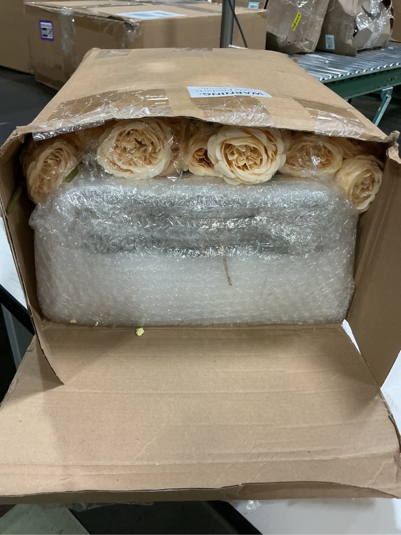 Condition photo showing Good Condition for zeyune 6 sets mason jar centerpiece table decorations, artificial peony baby's breath flower bouquets, faux flowers with vase, rustic decor gifts for home, wedding, holiday (green) green 6